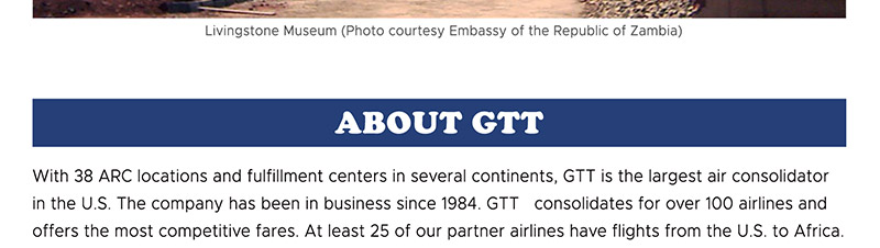 GTT Global - The Largest Air Ticketing Consolidator in the U.S.