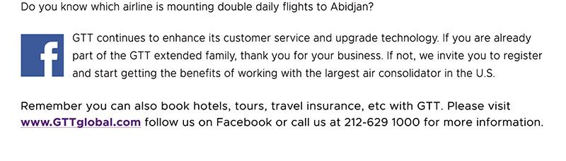 GTT Global - The Largest Air Ticketing Consolidator in the U.S.